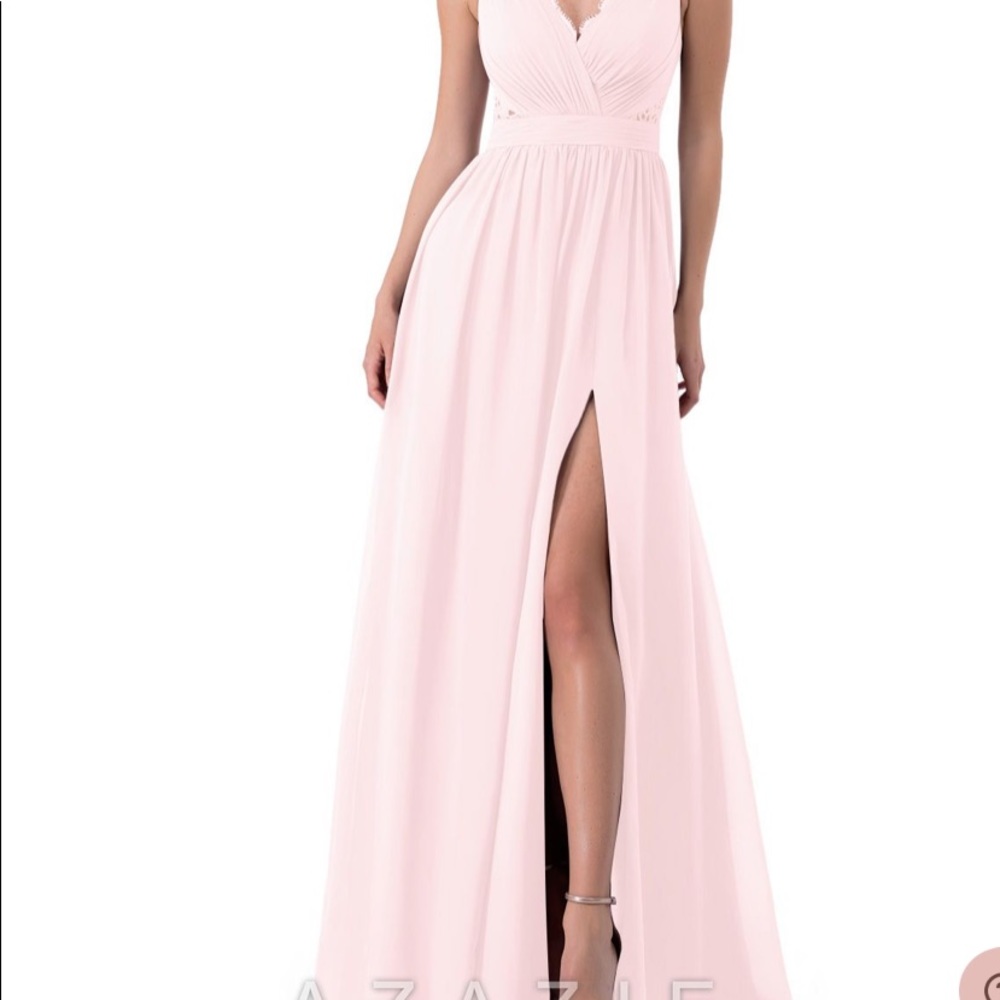 Azazie Kehlani Bridesmaid dress Blushing Pink